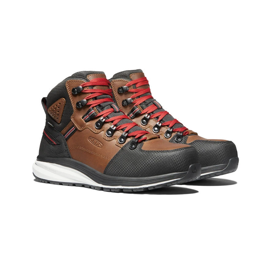 Keen Men's Red Hook Waterproof Boot (Carbon-Fiber Toe) | Tobacco/Black 2 Keen Men's Red Hook Waterproof Boot (Carbon-Fiber Toe) | Tobacco/Black - Image 2