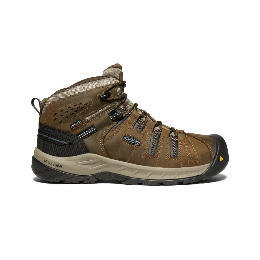 Keen Men's Flint II Waterproof Boot (Steel Toe) | Cascade Brown/Orion Blue 1 Keen Men's Flint II Waterproof Boot (Steel Toe) | Cascade Brown/Orion Blue