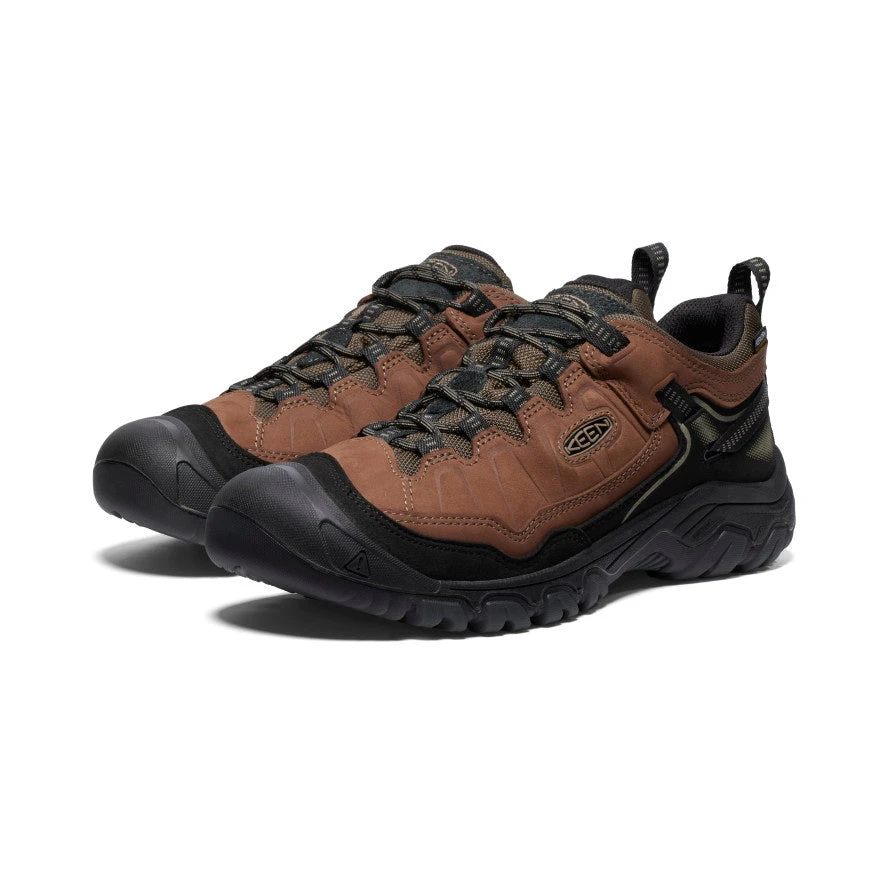 Keen Men's Targhee IV Wide Waterproof Hiking Shoe | Bison/Black 2 Keen Men's Targhee IV Wide Waterproof Hiking Shoe | Bison/Black - Image 2