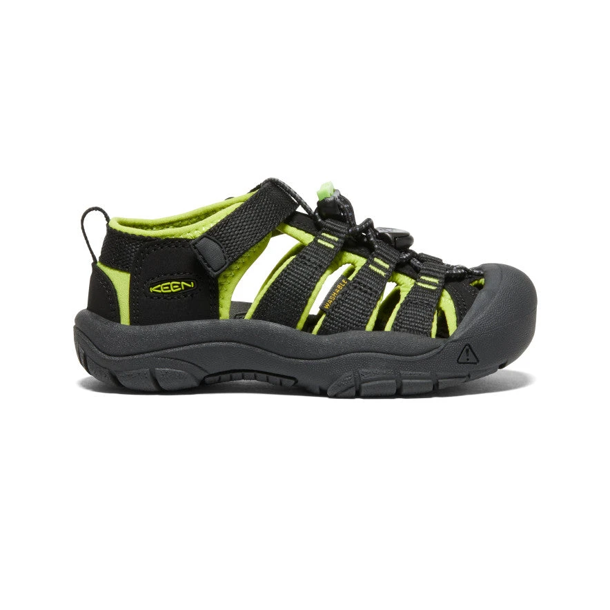 Keen Little Kids' Newport H2 | Black/Lime Green 1 Keen Little Kids' Newport H2 | Black/Lime Green