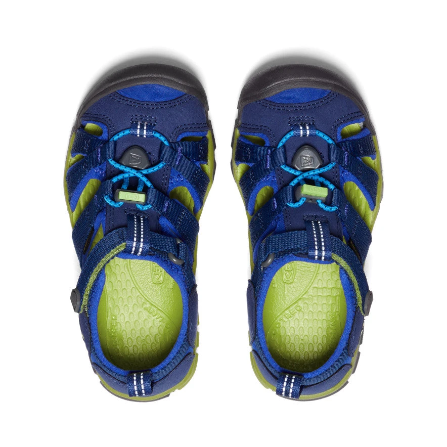 Keen Little Kids' Seacamp II CNX | Blue Depths/Chartreuse 4 Keen Little Kids' Seacamp II CNX | Blue Depths/Chartreuse - Image 4