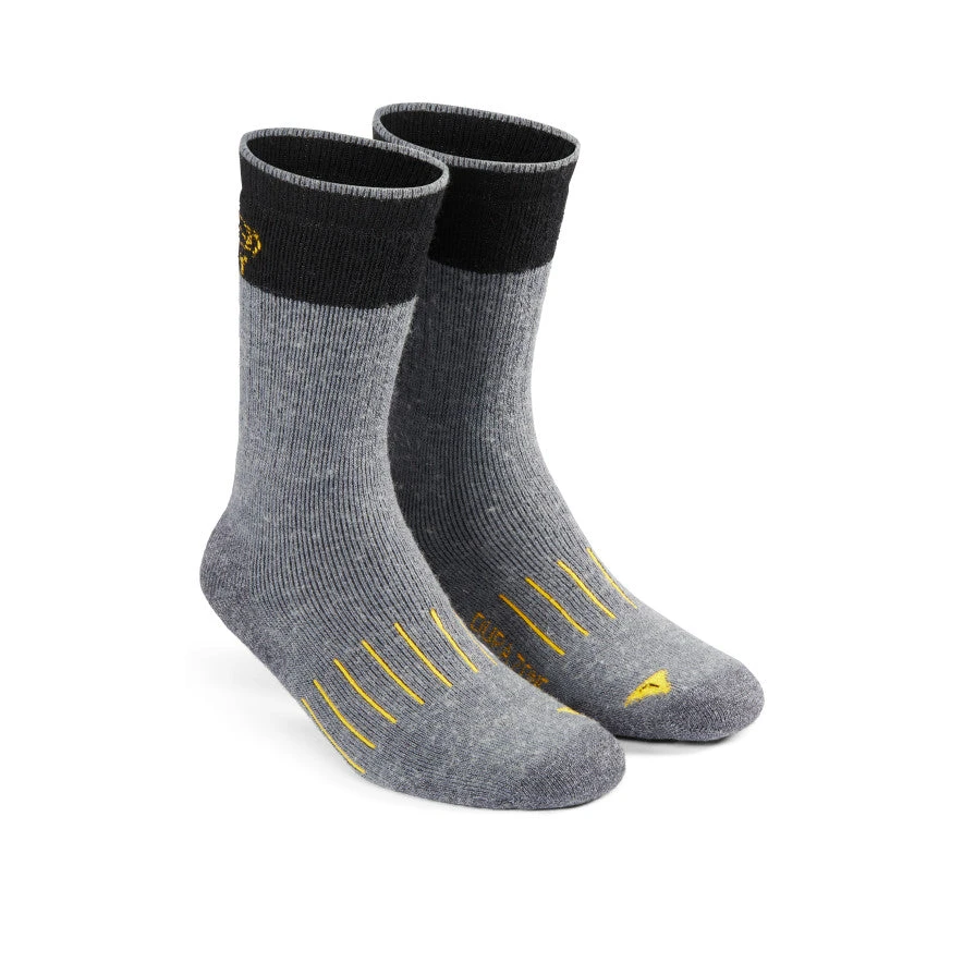 Keen Men's Pittsburg Double Denier Medium Crew Sock | Grey 1 Keen Men's Pittsburg Double Denier Medium Crew Sock | Grey