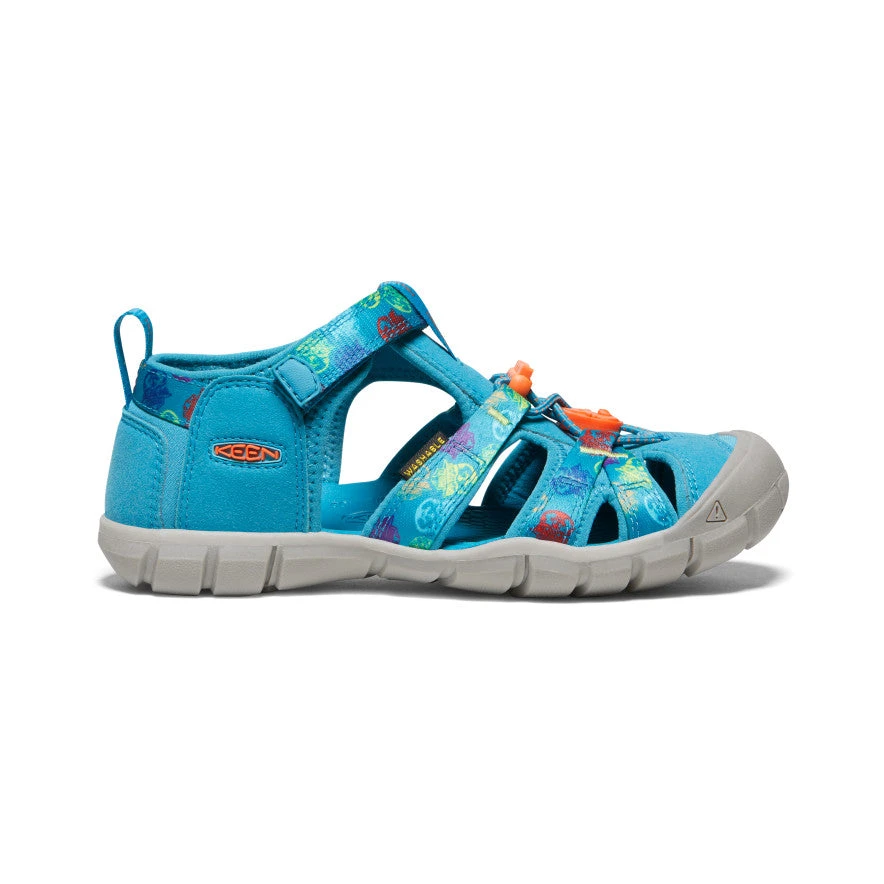 Keen Big Kids' Seacamp II CNX X Smokey Bear | Smokey Bear/Fjord Blue 1 Keen Big Kids' Seacamp II CNX X Smokey Bear | Smokey Bear/Fjord Blue