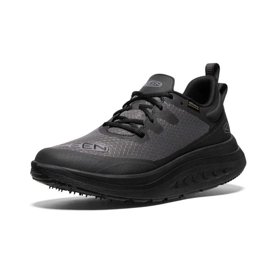 Keen Men's WK400 Waterproof Walking Shoe | Black/Black 3 Keen Men's WK400 Waterproof Walking Shoe | Black/Black - Image 3