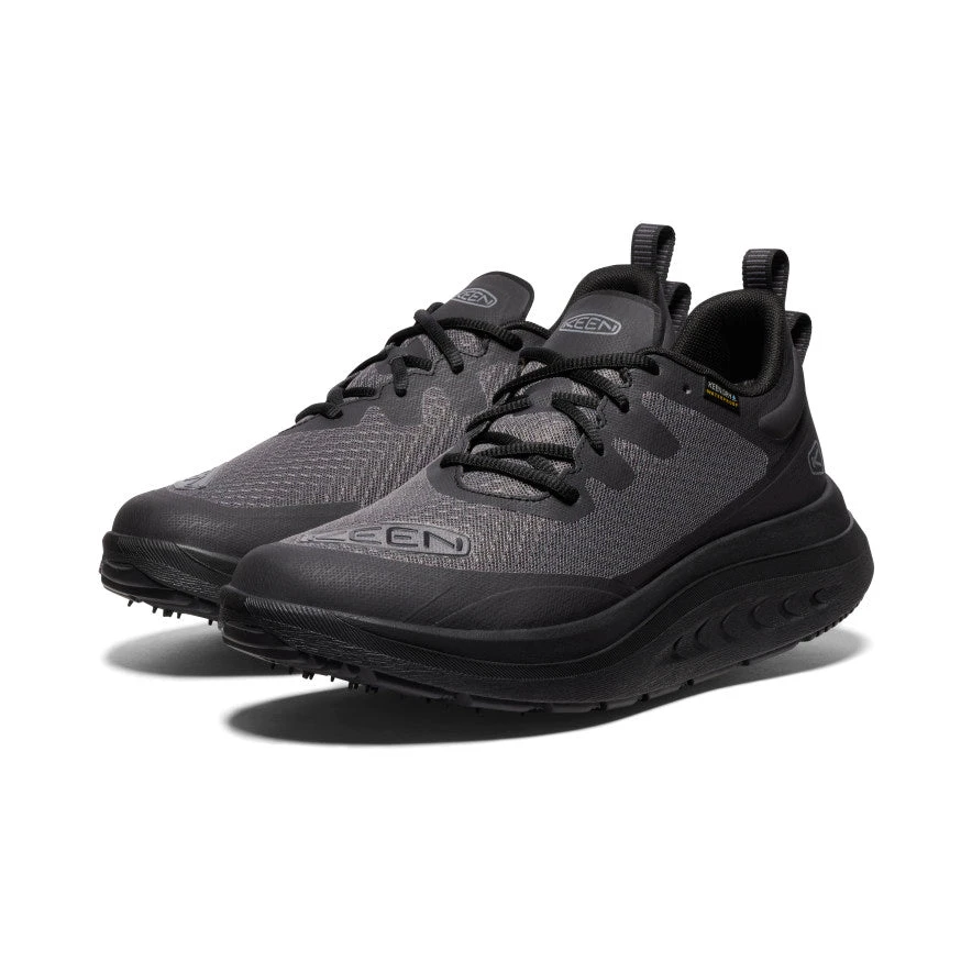 Keen Men's WK400 Waterproof Walking Shoe | Black/Black 2 Keen Men's WK400 Waterproof Walking Shoe | Black/Black - Image 2