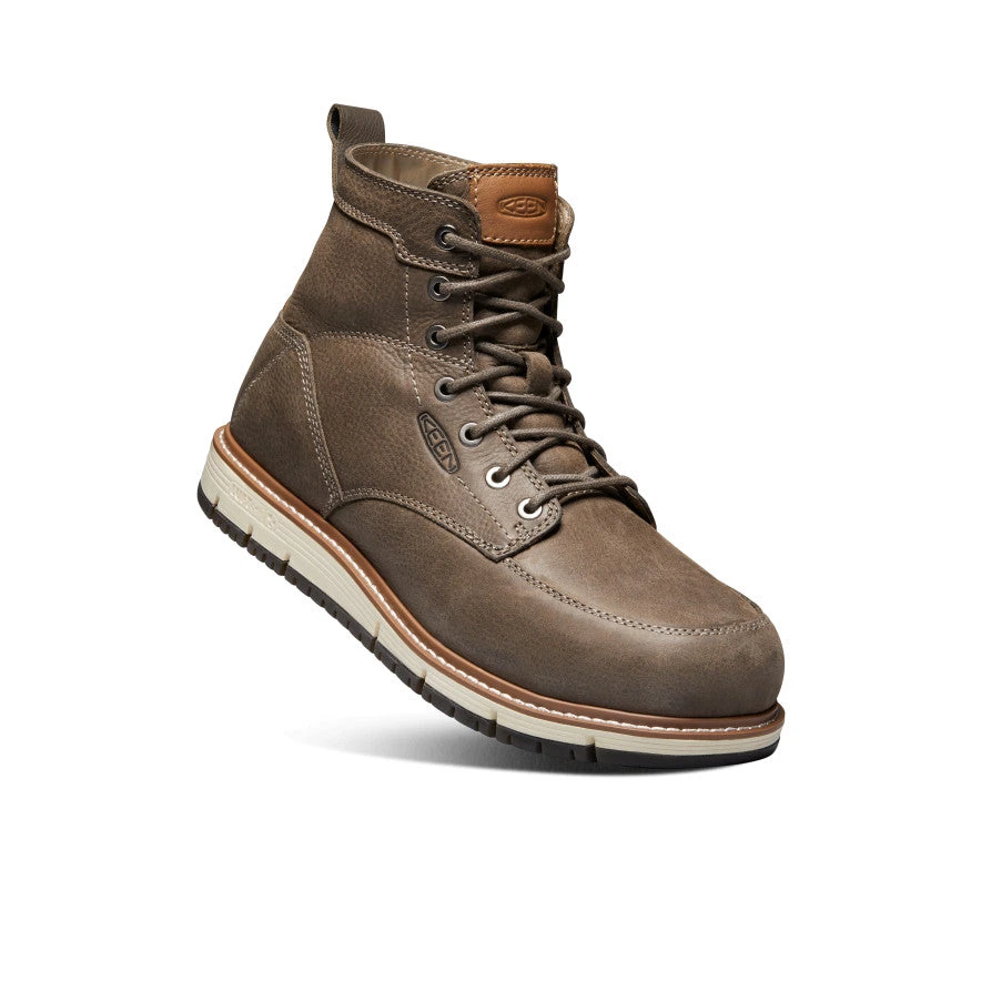 Keen Men's San Jose 6" Boot (Aluminum Toe) | Falcon/Caramel Cafe 3 Keen Men's San Jose 6" Boot (Aluminum Toe) | Falcon/Caramel Cafe - Image 3
