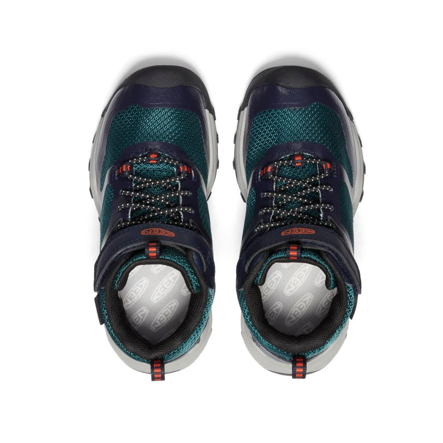 Keen Little Kids' Wanduro Waterproof Boot | Sky Captain/Sea Moss 4 Keen Little Kids' Wanduro Waterproof Boot | Sky Captain/Sea Moss - Image 4