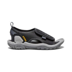 Keen Little Kids' Knotch River Open-Toe | Black/Steel Grey