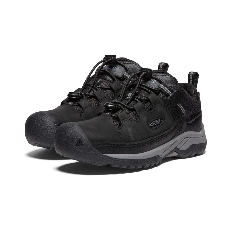Keen Big Kids' Targhee Waterproof Shoe | Black/Steel Grey 2 Keen Big Kids' Targhee Waterproof Shoe | Black/Steel Grey - Image 2