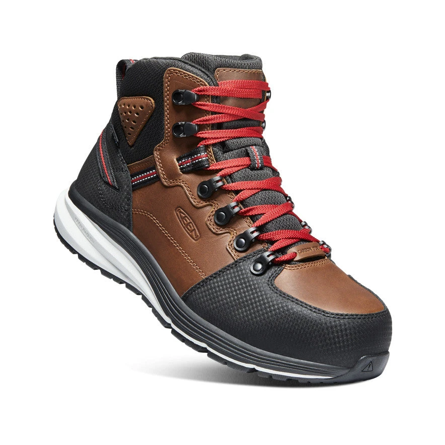 Keen Men's Red Hook Waterproof Boot (Carbon-Fiber Toe) | Tobacco/Black 3 Keen Men's Red Hook Waterproof Boot (Carbon-Fiber Toe) | Tobacco/Black - Image 3