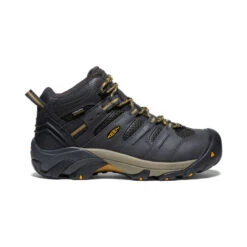 Keen Men's Lansing Mid Waterproof (Steel Toe) | Raven/Tawny Olive