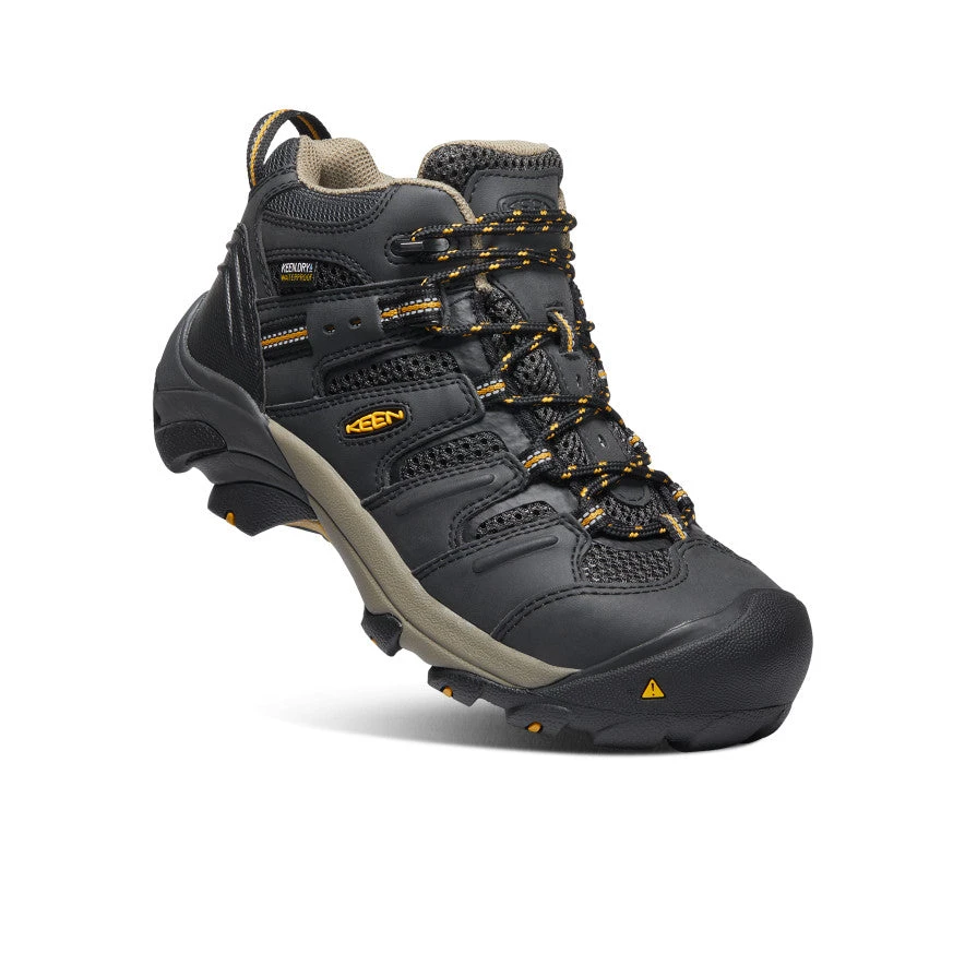 Keen Women's Lansing Waterproof Mid (Steel Toe) | Raven/Tawny Olive 3 Keen Women's Lansing Waterproof Mid (Steel Toe) | Raven/Tawny Olive - Image 3