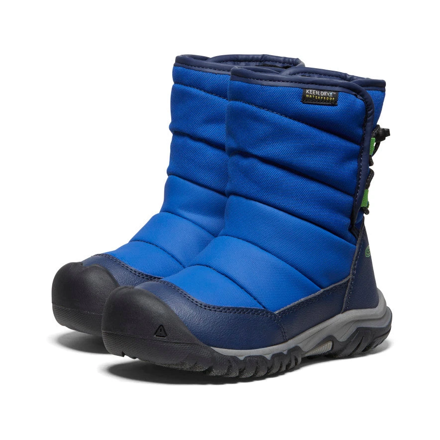 Keen Little Kids' Puffrider Waterproof Winter Boot | Naval Academy/Surf 2 Keen Little Kids' Puffrider Waterproof Winter Boot | Naval Academy/Surf - Image 2