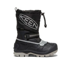 Keen Little Kids' Snow Troll Waterproof Boot | Black/Silver