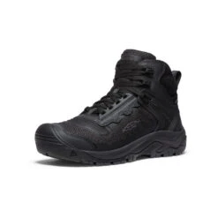 Keen Men's Reno KBF Waterproof Mid (Soft Toe) | Black/Black -Keen 796635f7b357c69ed5ab6c9a1c442e31397675e4