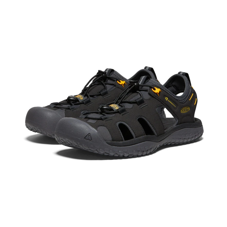 Keen Men's SOLR Sandal | Black/Gold 2 Keen Men's SOLR Sandal | Black/Gold - Image 2