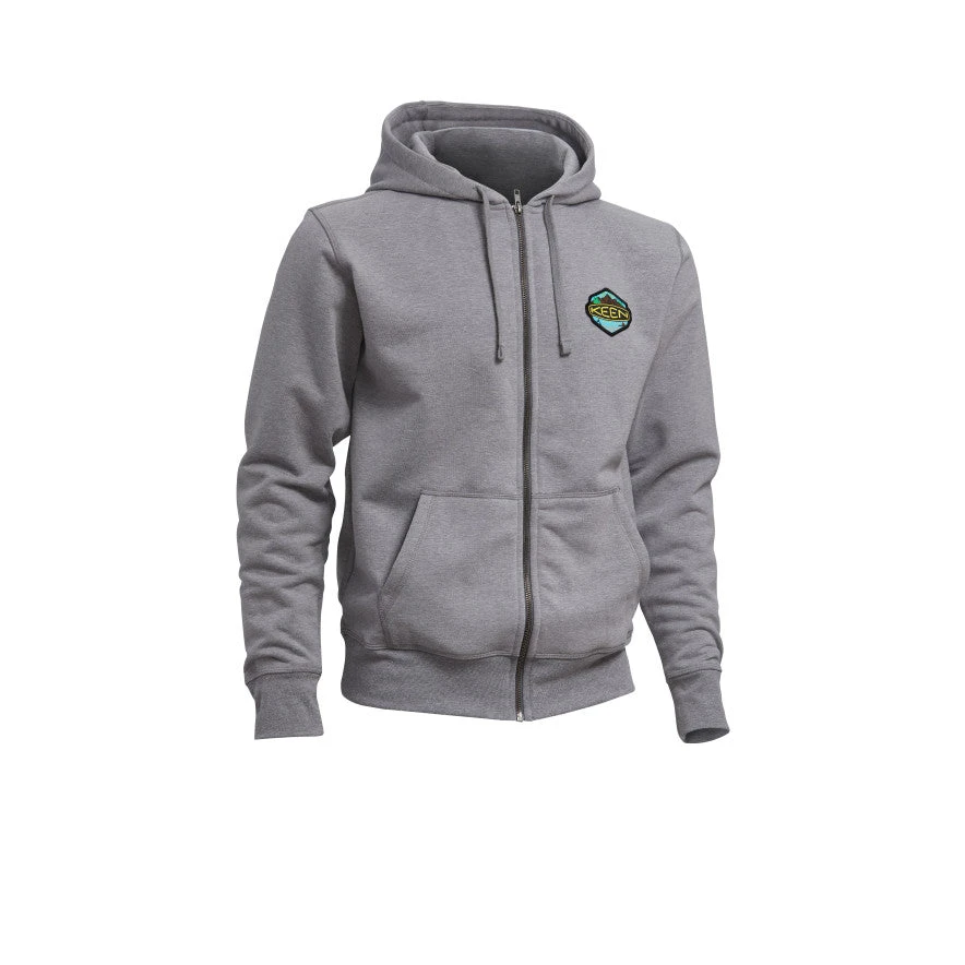 Keen Men's Badge Hoodie | Medium Gray Heather 1 Keen Men's Badge Hoodie | Medium Gray Heather