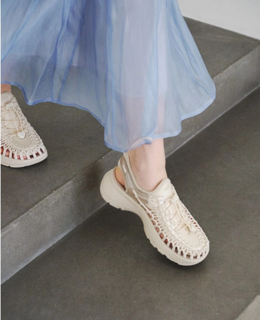 Keen Women's UNEEK Astoria Sandal X SNIDEL | Birch/Plaza Taupe 9 Keen Women's UNEEK Astoria Sandal X SNIDEL | Birch/Plaza Taupe - Image 9