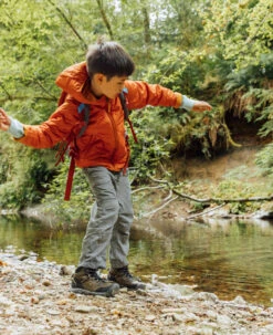 Keen Big Kids' Ridge Flex Waterproof Boot | Dark Olive/Dusky Citron -Keen RidgeFlexPDPLifestyle2Kids