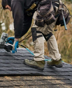 Keen Men's Reno Mid KBF Waterproof (Carbon-Fiber Toe) | Dark Olive/Black -Keen SDD 506 PDP Reno 1027102 Left Image