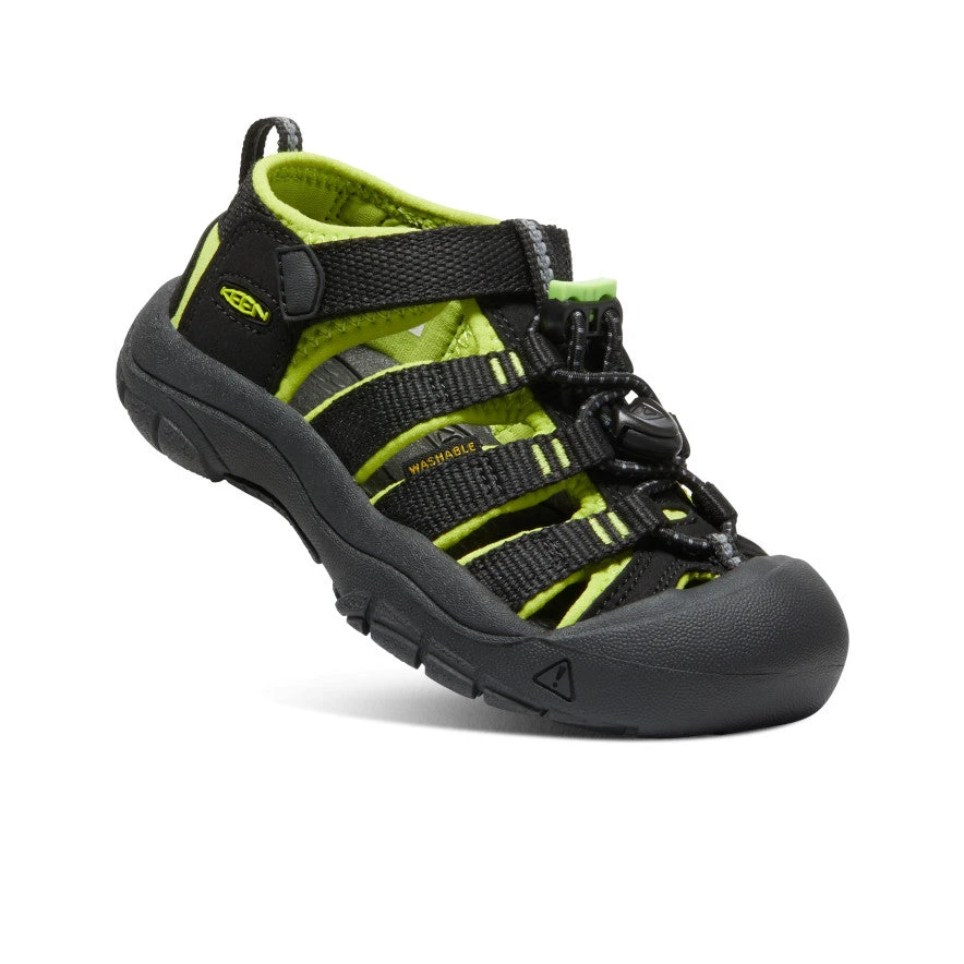 Keen Little Kids' Newport H2 | Black/Lime Green 3 Keen Little Kids' Newport H2 | Black/Lime Green - Image 3