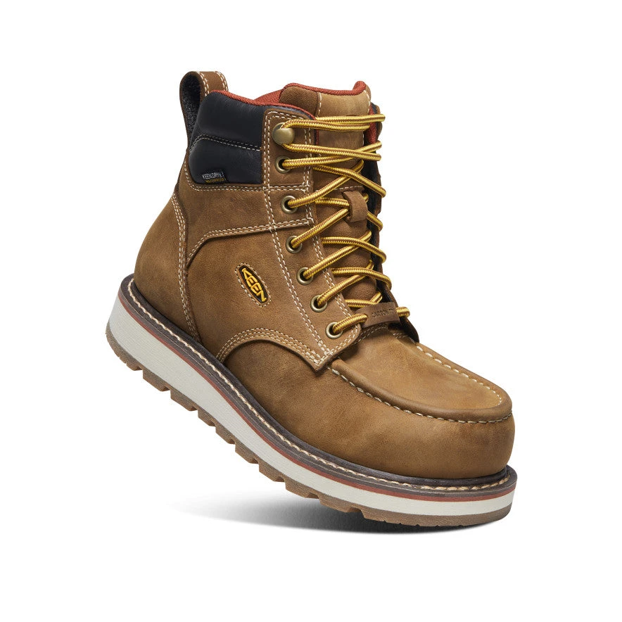 Keen Women's Cincinnati 6" Waterproof Boot (Carbon-Fiber Toe) | Belgian/Sandshell 3 Keen Women's Cincinnati 6" Waterproof Boot (Carbon-Fiber Toe) | Belgian/Sandshell - Image 3