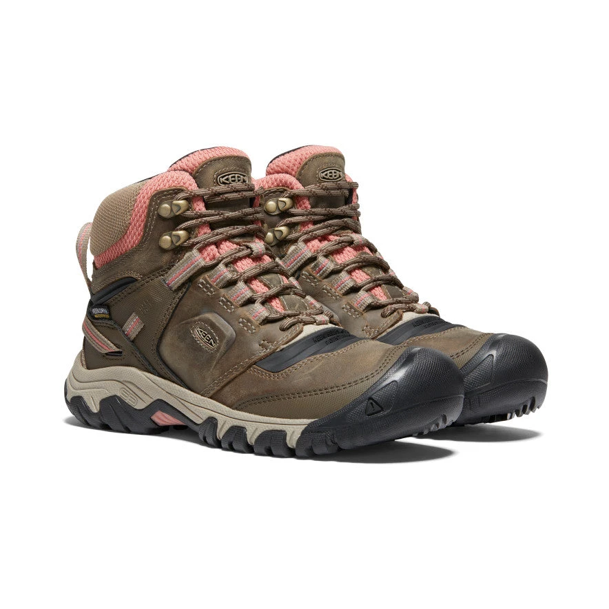 Keen Women's Ridge Flex Waterproof Boot | Timberwolf/Brick Dust 2 Keen Women's Ridge Flex Waterproof Boot | Timberwolf/Brick Dust - Image 2