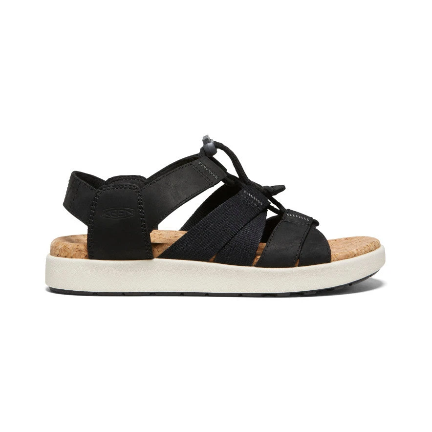 Keen Women's Elle Mixed Strap Sandal | Black/Birch 1 Keen Women's Elle Mixed Strap Sandal | Black/Birch