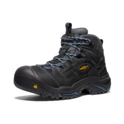 Keen Men's Braddock Waterproof Mid (Soft Toe) | Raven/Estate Blue -Keen c80c27371ce809add9cd87e78e3aee8fc8230576