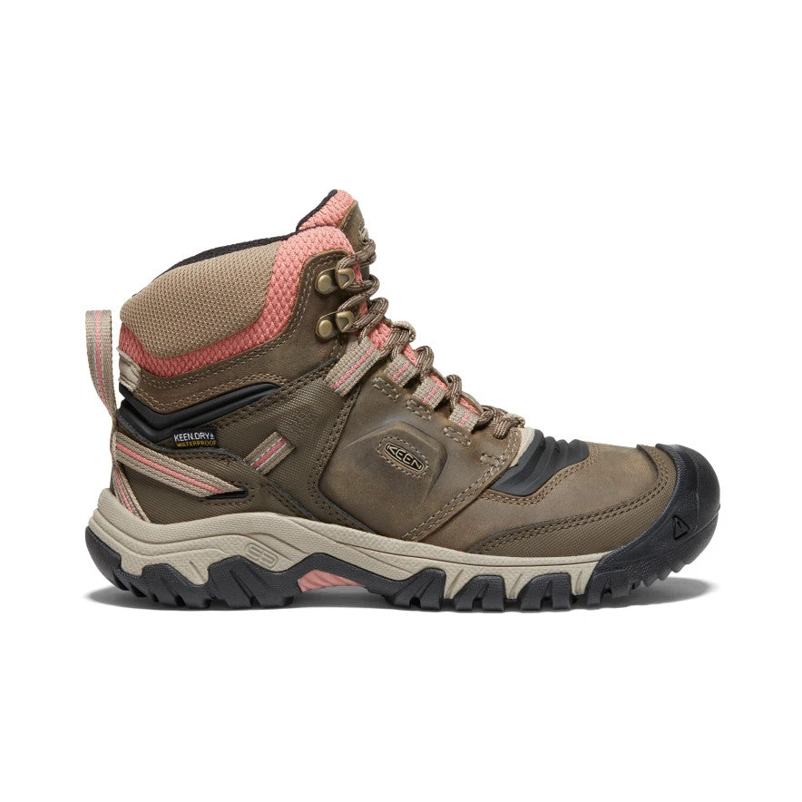 Keen Women's Ridge Flex Waterproof Boot | Timberwolf/Brick Dust 1 Keen Women's Ridge Flex Waterproof Boot | Timberwolf/Brick Dust