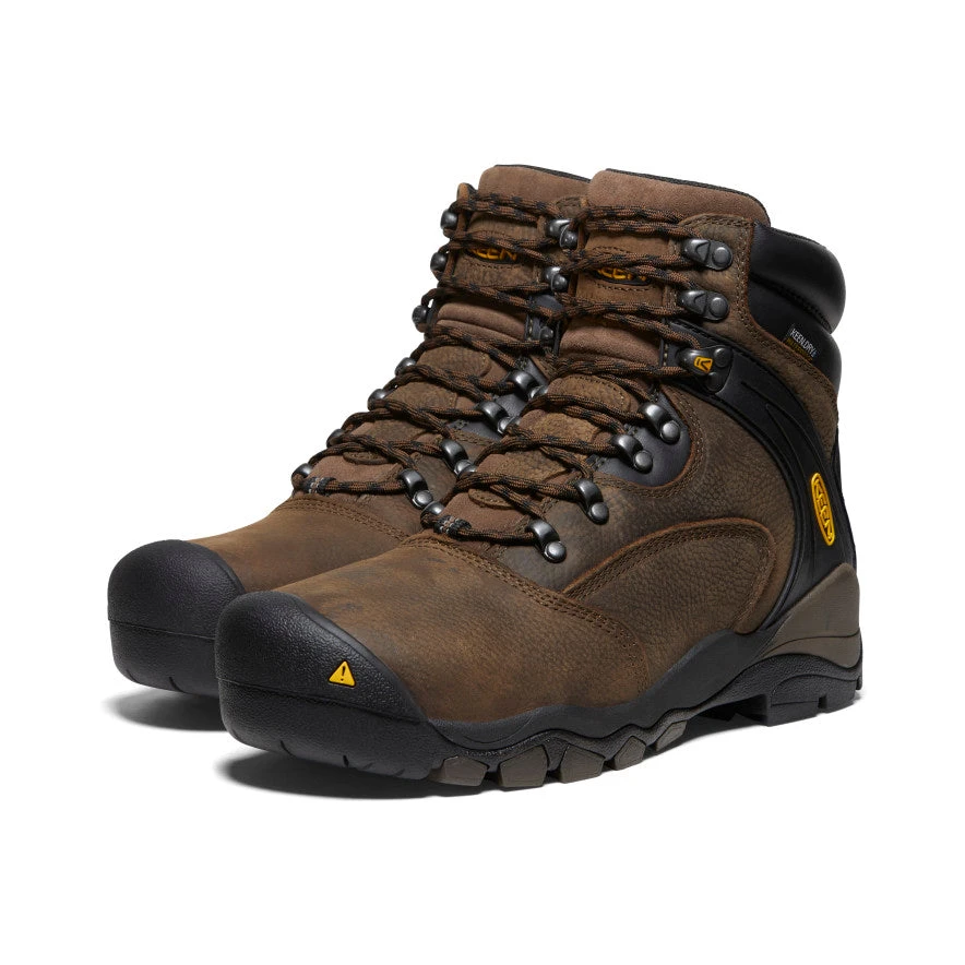 Keen Men's Louisville 6" Waterproof Boot (Steel Toe) | Cascade Brown 2 Keen Men's Louisville 6" Waterproof Boot (Steel Toe) | Cascade Brown - Image 2