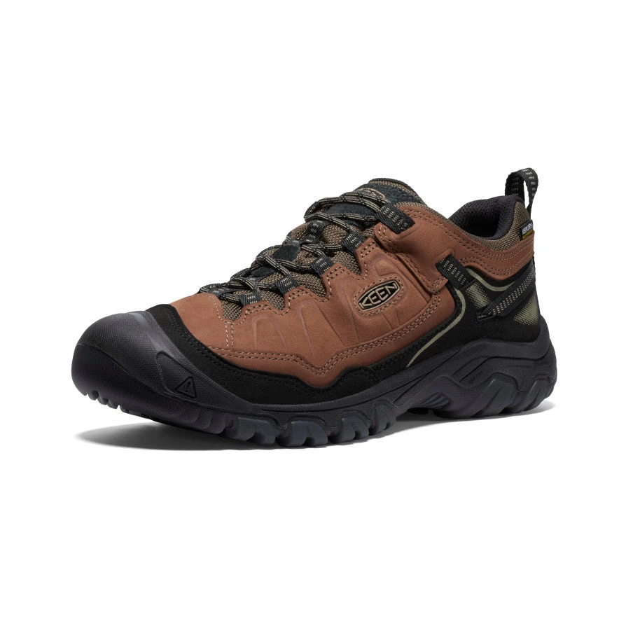 Keen Men's Targhee IV Wide Waterproof Hiking Shoe | Bison/Black 3 Keen Men's Targhee IV Wide Waterproof Hiking Shoe | Bison/Black - Image 3