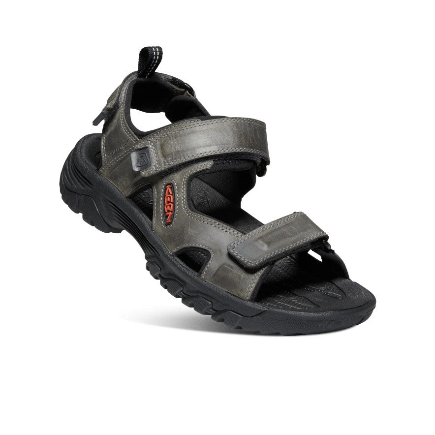 Keen Men's Targhee III Open Toe Sandal | Grey/Black 3 Keen Men's Targhee III Open Toe Sandal | Grey/Black - Image 3